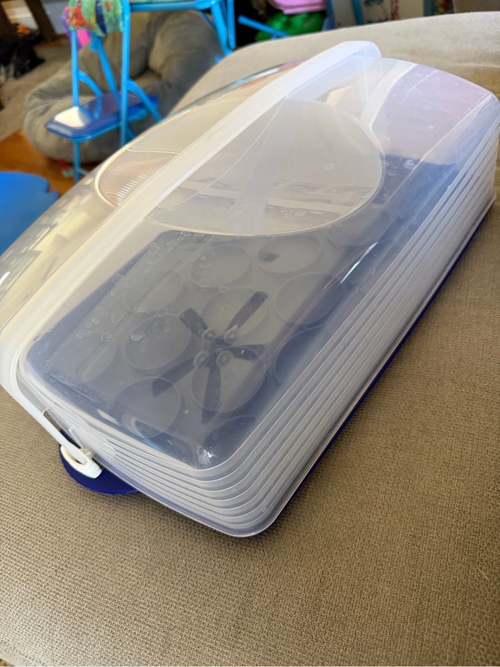Tupperware cupcake carrier